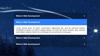 How to Create an Accordion Using HTML CSS and Javascript