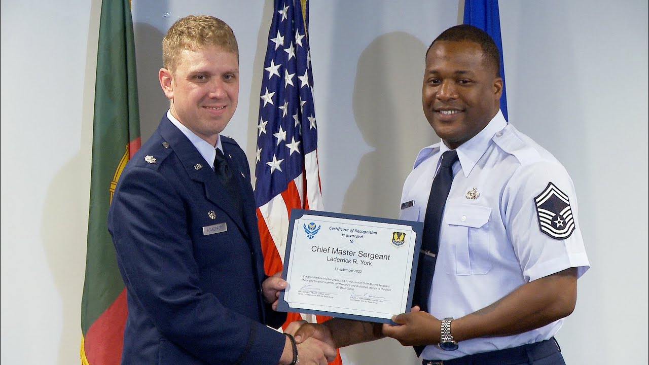 Enlisted Promotion Ceremony at Lajes Field, Azores.