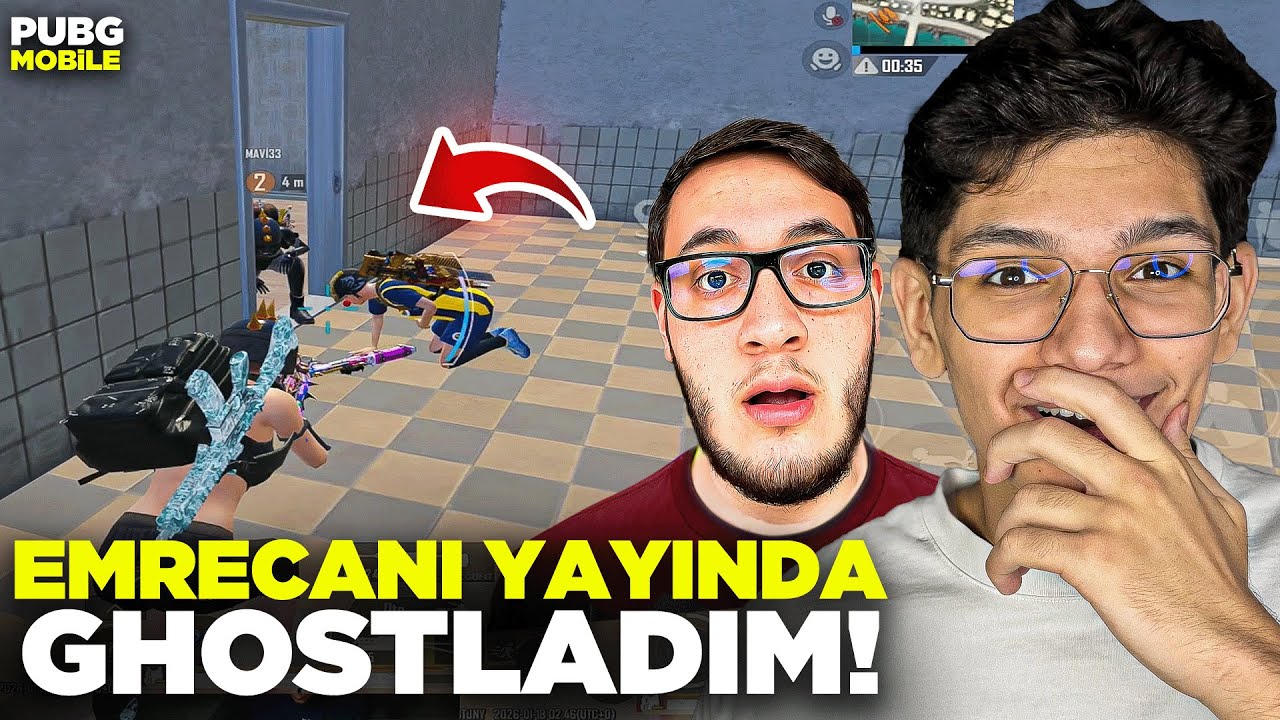 EMRACANI YAYINDA GHOSTLADIM? ÇILDIRDI ! - PUBG MOBİLE