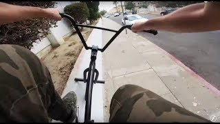 RIDING BMX IN LA COMPTON GANG ZONES 16 (CRIPS & BLOODS)