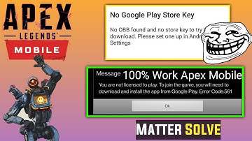 Apex Legends Mobile | No Need any Google license verification or Key Just Chill in APEXMOBILE