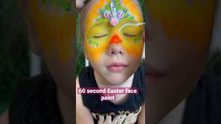 60 Second Easter Face Paint | Face Painting Easter #Facepainting #Facepaint #Shorts #Easter #Artist