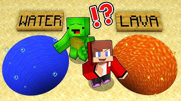 JJ And Mikey CHOOSE a RIGHT Round Tunnel ELEMENTAL Battle in Minecraft Maizen