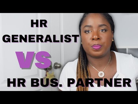 HR Business Partner vs  HR Generalist // What';s the difference? // Human Resources Professionals