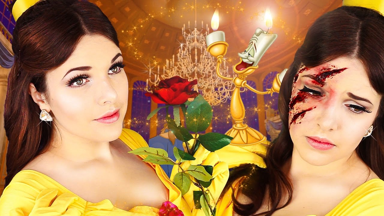 PRINCESS BELLE Beauty And The Beast Disney Makeup Tutorial