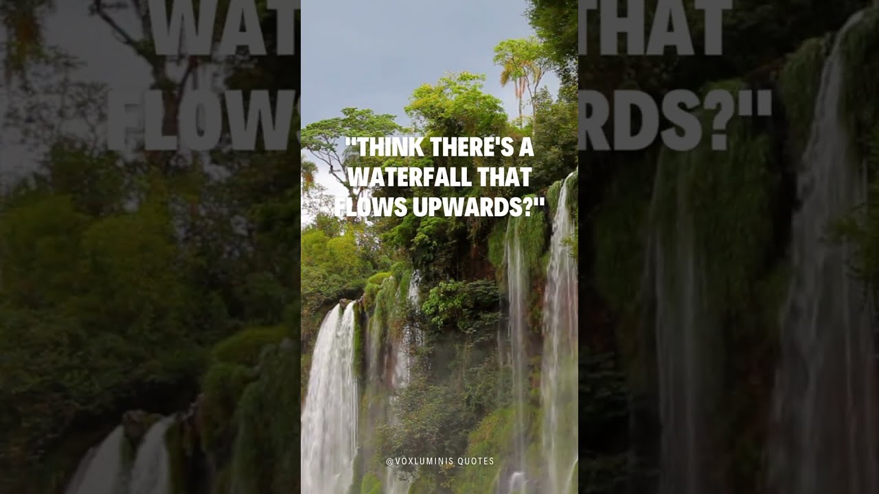 An Upside-Down Waterfall Illusion 🌊🚁 