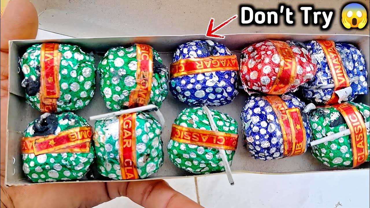 Classic Bomb 💣 Amazing Cracker experiment 😜|| Diwali cracker testing ...