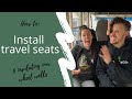 Insulating wheel wells & Installing travel seats- School Bus Conversion - SKOOLIE Video