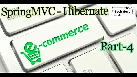 4. E-Commerce Website SpringMVC Hibernate Tutorial - MySQL Database and its Tables