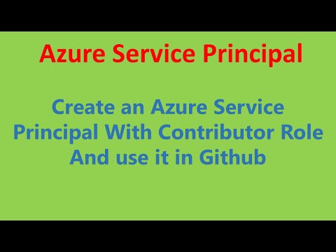 (En) Azure Security: Create Azure Service Principal with contributor role and use it in Github