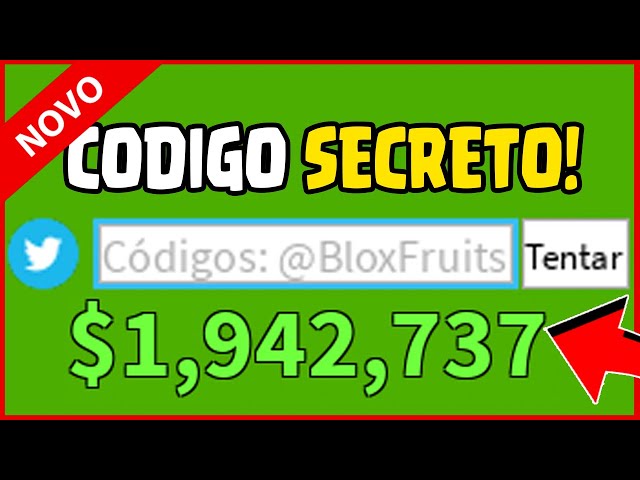 SAIU!! CODIGOS SECRETOS PARA GANHAR DINHEIRO NO BLOX FRUITS! blox