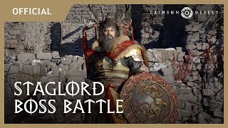 Crimson Desert – Staglord Boss Battle Gameplay | gamescom 2024