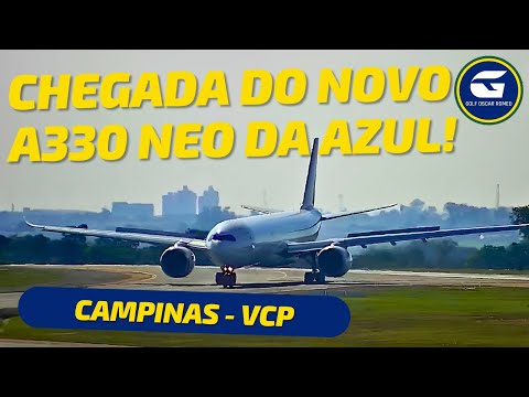Primeiro Airbus A330neo da Azul Linhas Aéreas aparece em Viracopos