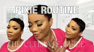 My Pixie Routine 2025 | Pixie Cut Style | Relaxed Short Hair | Hair Tutorial | Beginner Friendly