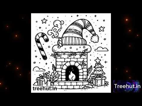 Christmas Chimney Coloring Pages - 4687