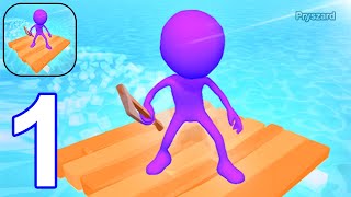 Escape The Island - Gameplay Walkthrough Part 1 Stickman Raft Survival Sail (Android, iOS) screenshot 3