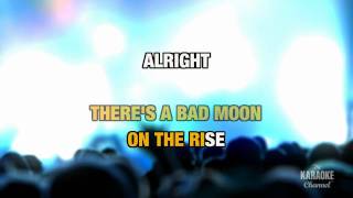 Video thumbnail of "Bad Moon Rising in the Style of "Creedence Clearwater Revival" with lyrics (no lead vocal)"