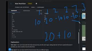 Famous Max Nutrition | NUTRITION | Codechef STARTERS 112 | Full Solution Wealth