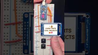 Cheap parts, cool projects ⚡ #arduino #electronics #maker #diy #microcontroller