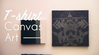 DIY T-Shirt Canvas Art- HGTV Handmade