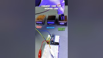 Arduino soil moisture sensor #electronics #arduino #sensor