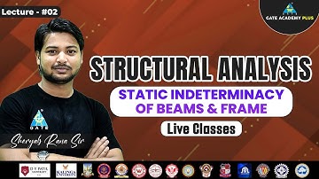 #02 Static Indeterminacy of Beam & Frame | Structural Analysis | CE | By Sheryab Sir