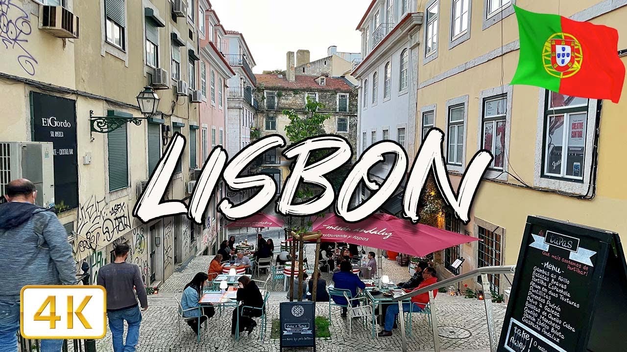My first day in Lisbon 🇵🇹 2021 I Walking tour I 4K/60fps