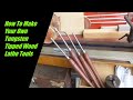 Make your own tungsten carbide tipped wood lathe turning tools