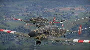 The EKW C-3604 multi-purpose combat aircraft in action (War Thunder)