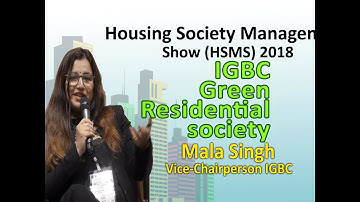 Green Residential society, Mala Singh, Vice-Chairperson IGBC