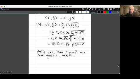 Introduction to additive combinatorics lecture 7.9 --- Basic Fourier transform properties