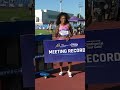 FAST ELAINE IS BACK 💨 Thompson-Herah clocks 10.91 in the women's 100m in Zagreb