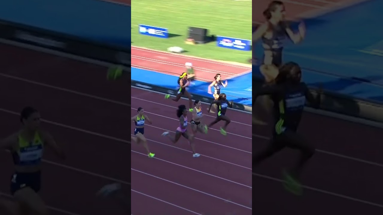 FAST ELAINE IS BACK 💨 Thompson-Herah clocks 10.91 in the women's 100m in Zagreb