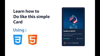 Celebrity Learn how to do like this NFT card by yourself using HTML and CSS absolutely for beginners Net Worth
