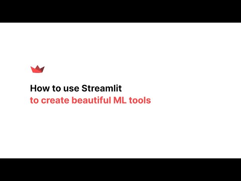 How to use Streamlit to create beautiful ML tools
