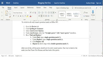 How to have curly quotes in Word in Office 365