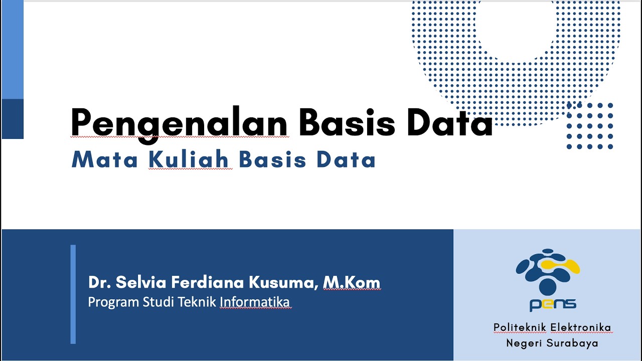 M1 Pengenalan Basis Data