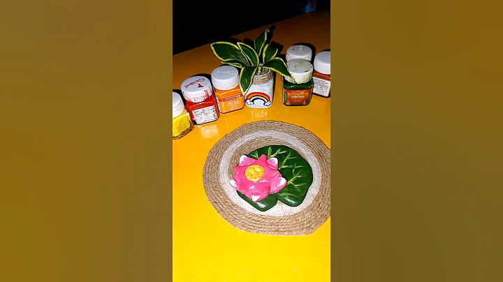 diy agarbatti holder 🪷❤️ Lotus clay art 🪷❤️ #shorts #youtubeshorts #diy #clayart #tranding