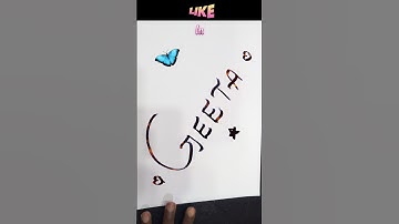 This is most simlest and beautiful name written with unique magic pen Geeta