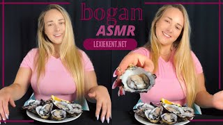 Aussie lowfi BOGAN ASMR raw oyster mukbank with whispers and tapping