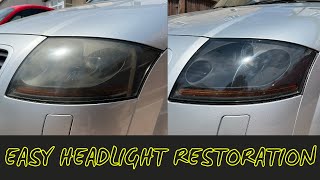 Audi TT Headlight Restoration Using A DIY Kit