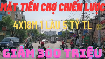 Giarm giá 300 triệu  Nhà Mặt Tiền đường Chiến Lược quận bình tân 4.3x18m 1 lầu giá chỉ 5 tỷ tl