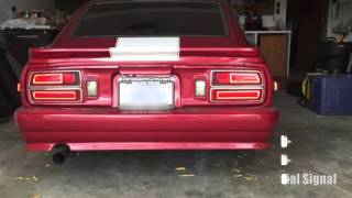 Datsun 280z Custom Sequential LED Tail Lights!