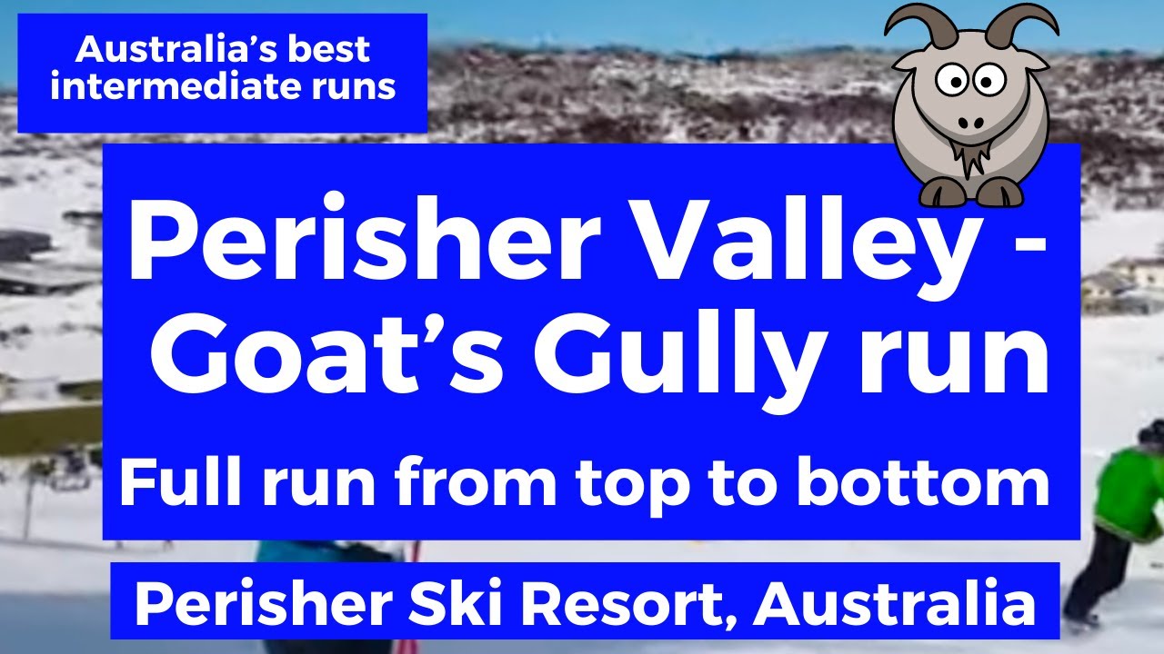 Perisher 2021 - Goats Gully run to Perisher Front Valley, Perisher Valley Ski Resort