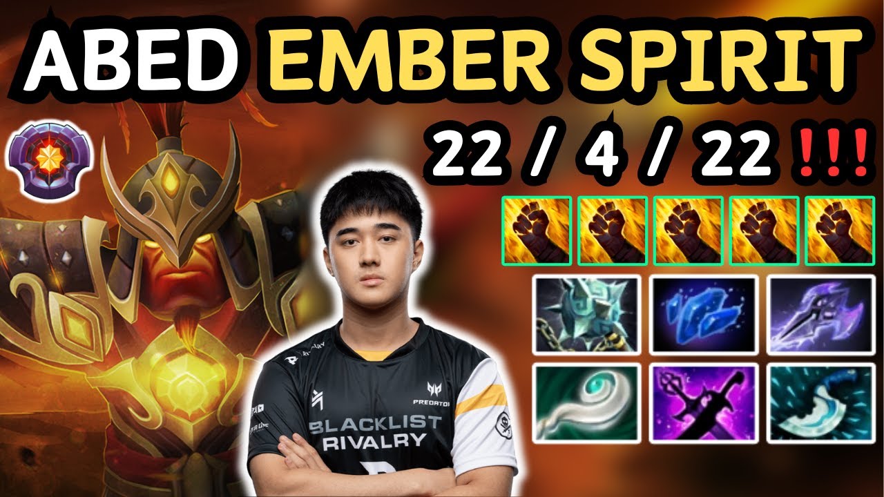 Abed Master 🔥 ABED EMBER SPIRIT Midlane Insane Gameplay 22 KILLS 🔥 Master Tier ABED ...