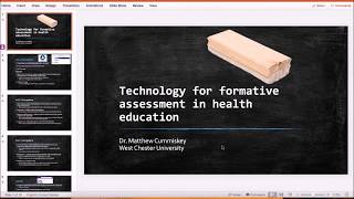 Technology for Formative Assessment in Health Education