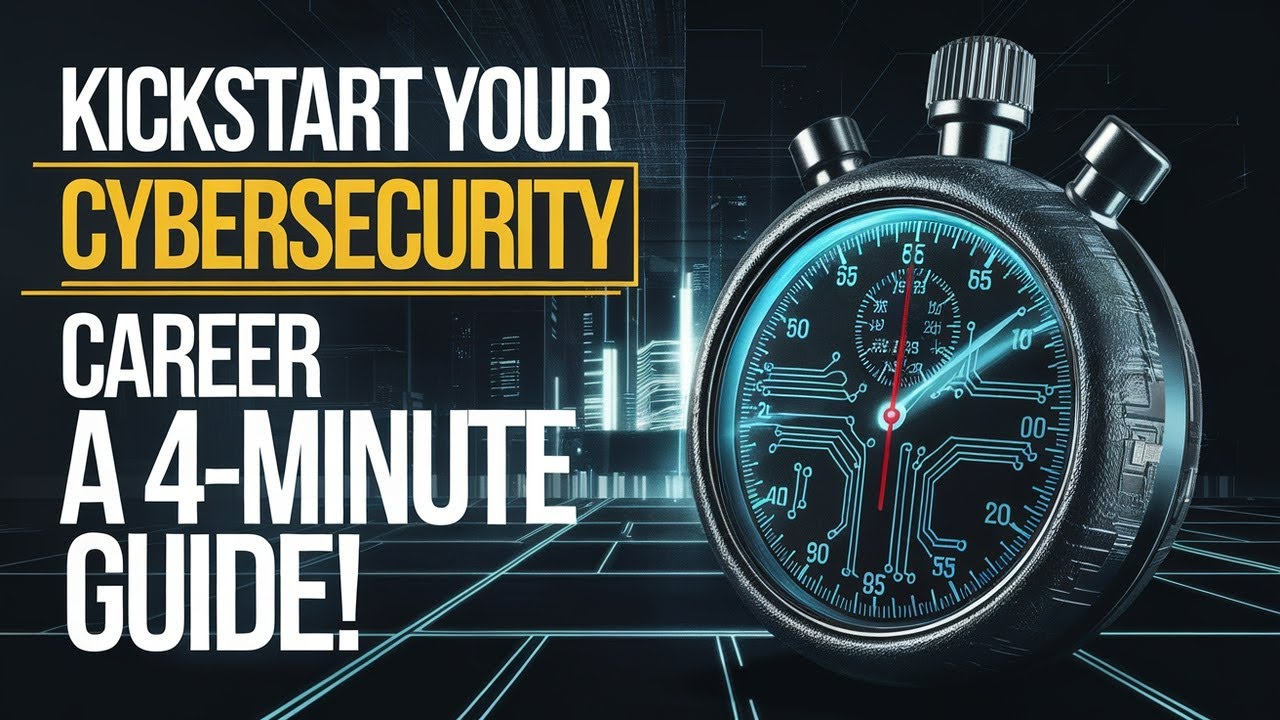 The BEST 4 Minute Guide to KICKSTART Your Cybersecurity Career - YouTube