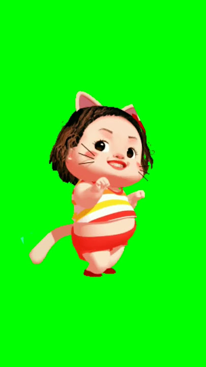 Green screen kartun joget lucu