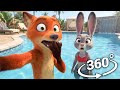 360° Zootopia : Nick Wildes &amp; Judy Hopps Movie Compilation ! | VR