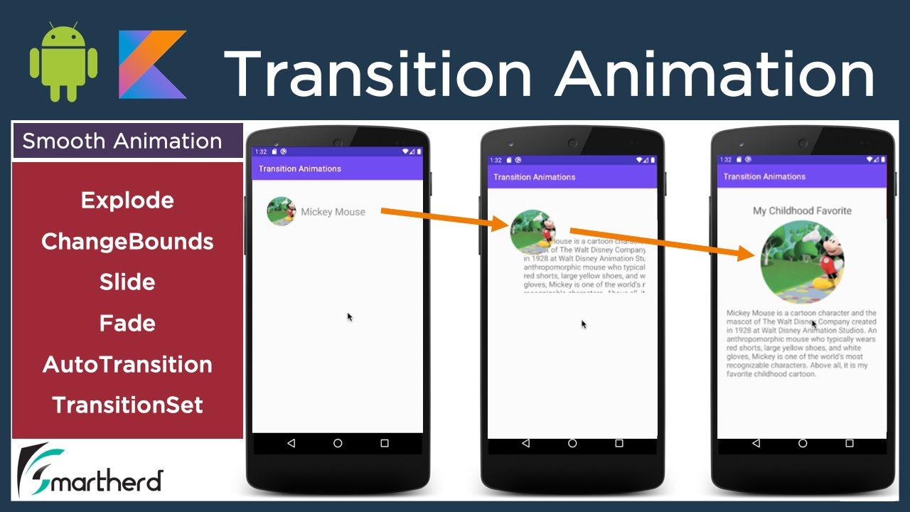 Android Transition Animation: Explode, Slide, Fade, Changebounds, Transitionset, And Autotransition